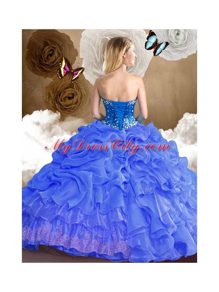 Romantic Sweetheart Quinceanera Dresses with Beading and Pick Ups