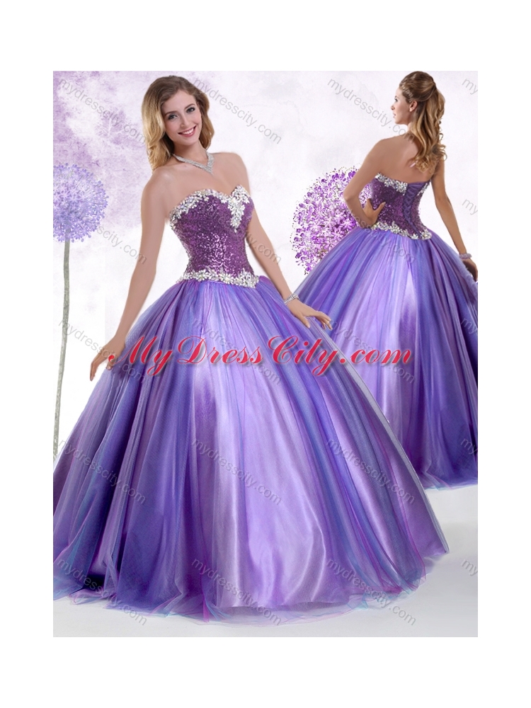 Top Selling Ball Gown Sweet 16 Dresses with Beading and Sequins