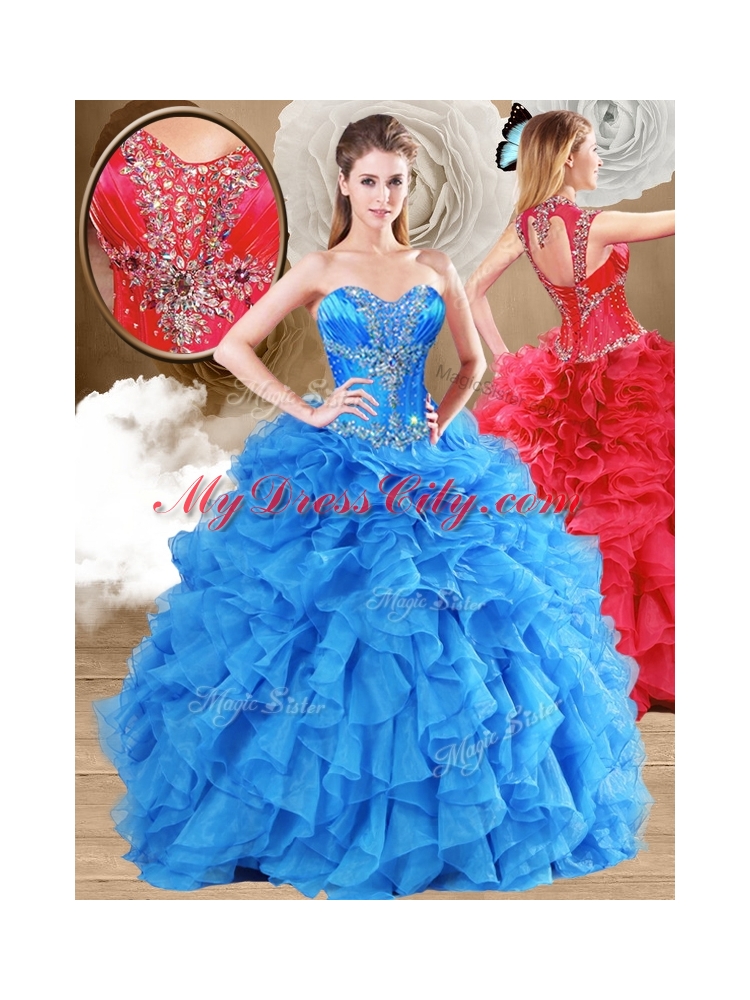 New Arrivals Ball Gown Sweet 16 Gowns with Beading and Ruffles