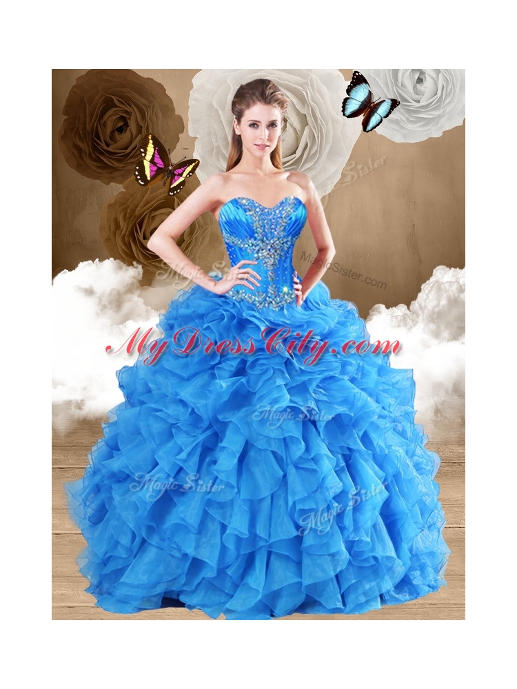 New Arrivals Ball Gown Sweet 16 Gowns with Beading and Ruffles