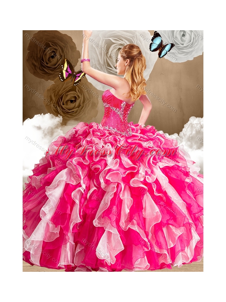 New Arrivals Sweetheart Multi Color Quinceanera Gowns with Ruffles