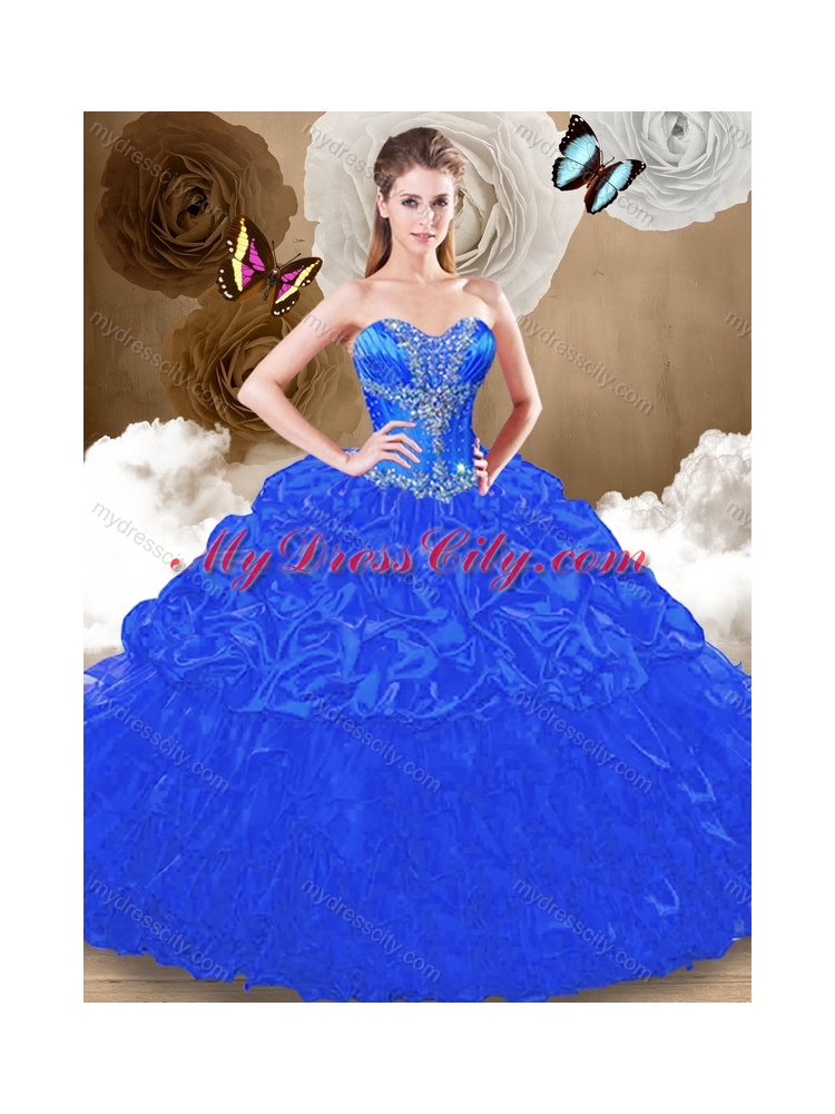 Perfect Sweetheart Red Quinceanera Dresses with Beading and Pick Ups