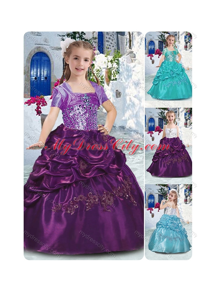 Classical Spaghetti Straps Mini Quinceanera Dresses with Beading and Bubles