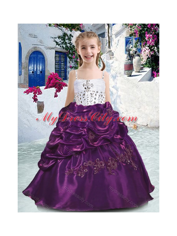 Classical Spaghetti Straps Mini Quinceanera Dresses with Beading and Bubles