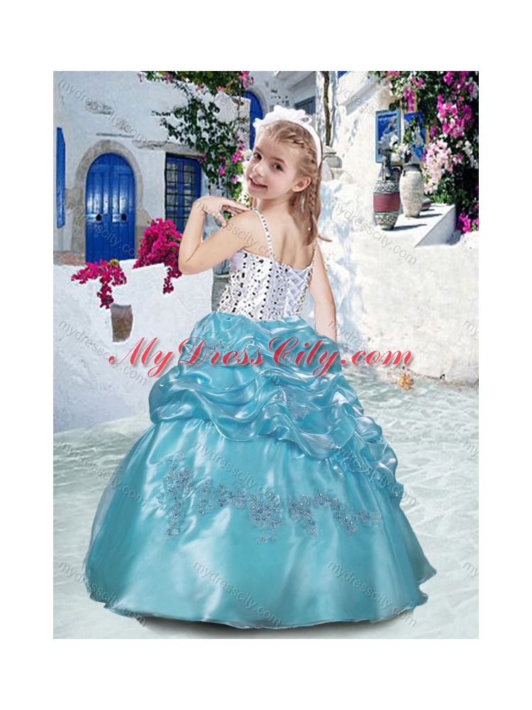 Classical Spaghetti Straps Mini Quinceanera Dresses with Beading and Bubles