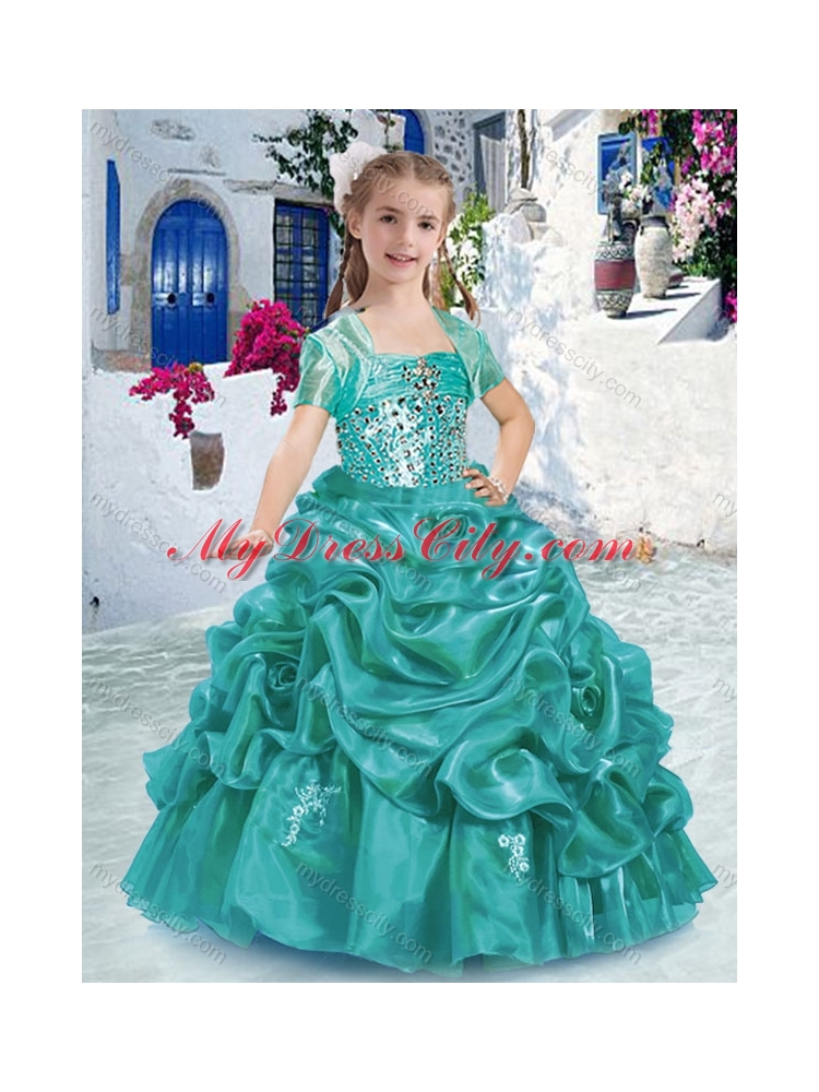 Lovely Spaghetti Straps Mini Quinceanera Dresses with Beading and Bubles