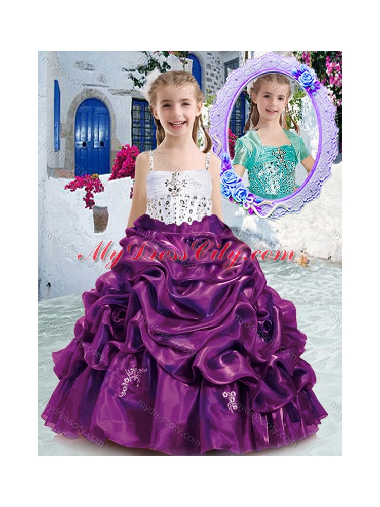 Lovely Spaghetti Straps Mini Quinceanera Dresses with Beading and Bubles