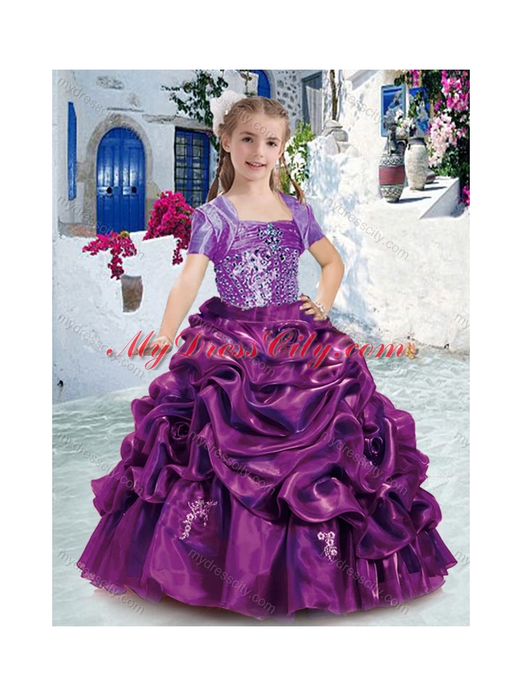 Lovely Spaghetti Straps Mini Quinceanera Dresses with Beading and Bubles