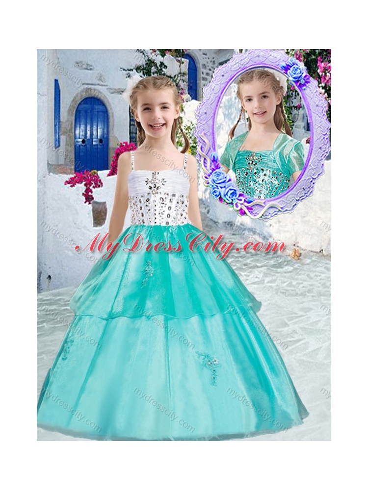 Sweet Ball Gown Mini Quinceanera Dresses with Appliques and Beading