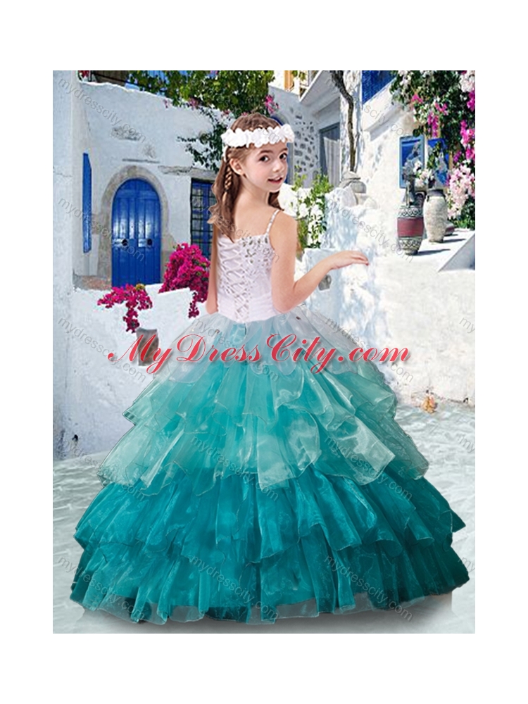 Customized Straps Mini Quinceanera Dresses with Ruffled Layers and Appliques