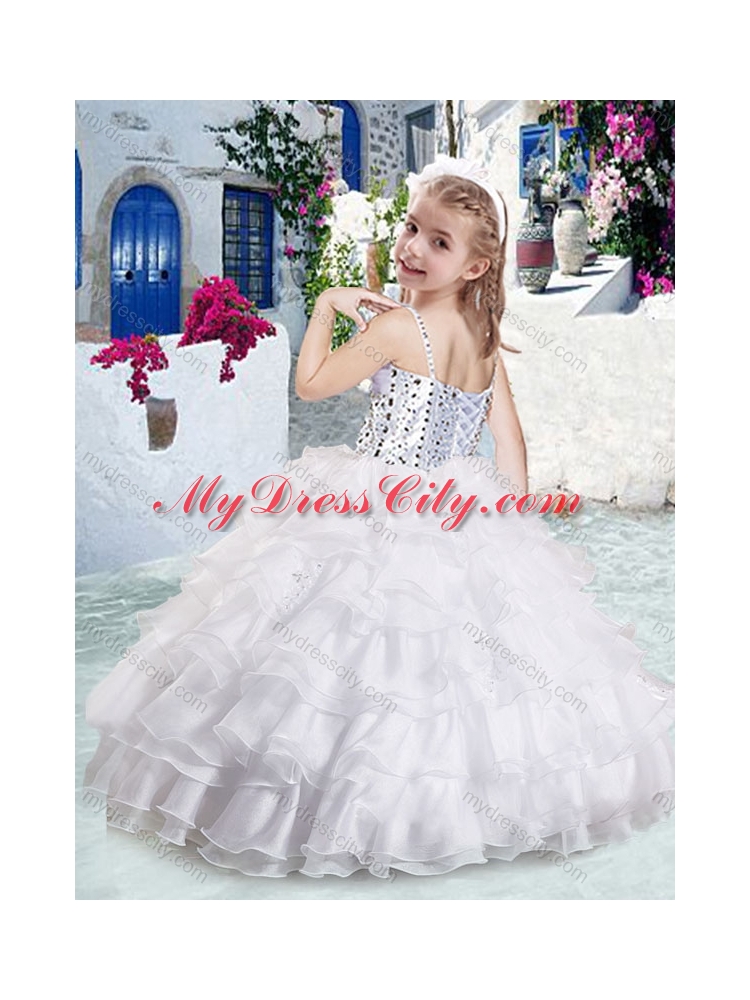 Classical Ball Gown Apple Green Mini Quinceanera Dresses with Ruffled Layers