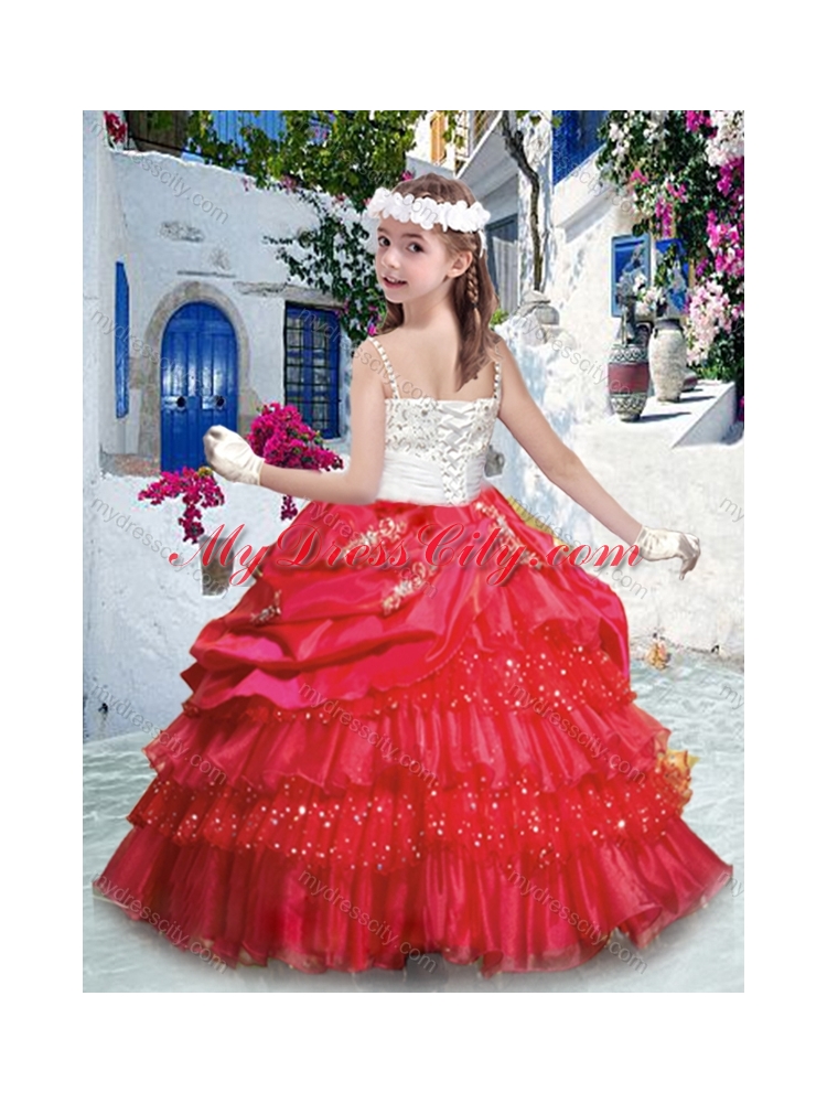 Classical Ball Gown  Mini Quinceanera  Dresses with Ruffled Layers and Beading