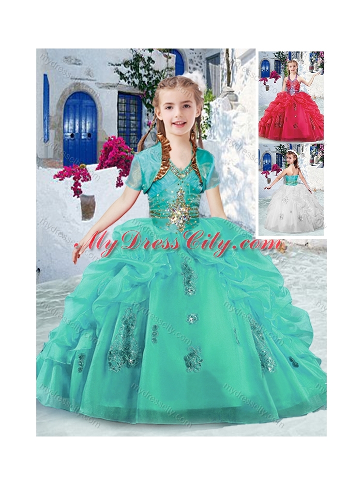 Fashionable Halter Top  Mini Quinceanera Dresses with Beading and Bubles