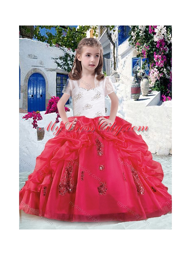 Latest Ball Gown Straps Beading and Bubles Mini Quinceanera Dresses