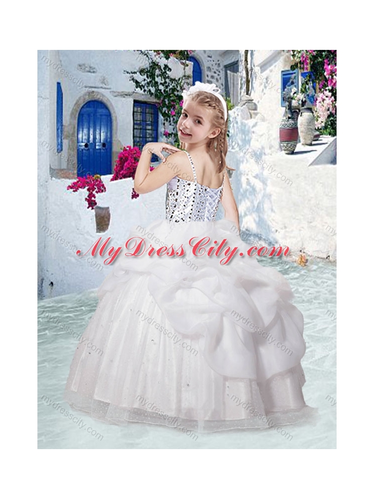 Perfect Spaghetti Straps Mini Quinceanera Dresses with Beading and Bubles