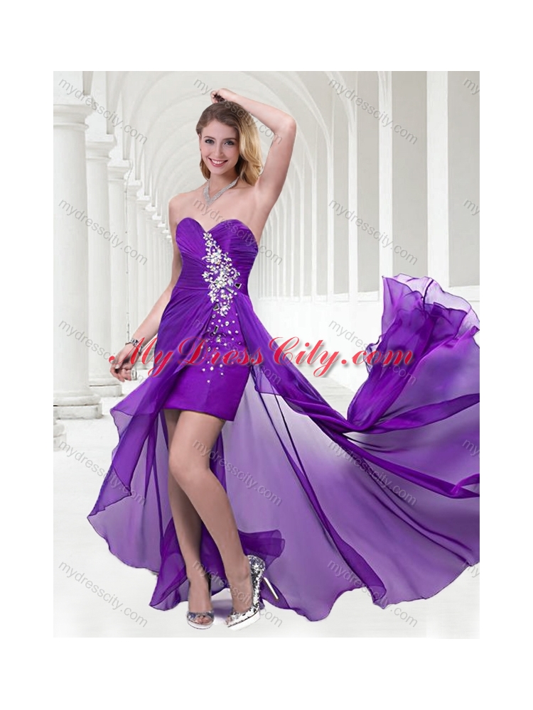 Elegant Empire Sweetheart Long Prom Dress in Chiffon