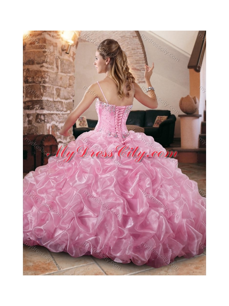 Elegant Really Puffy Quinceanera Dress with Beading and Pick Ups