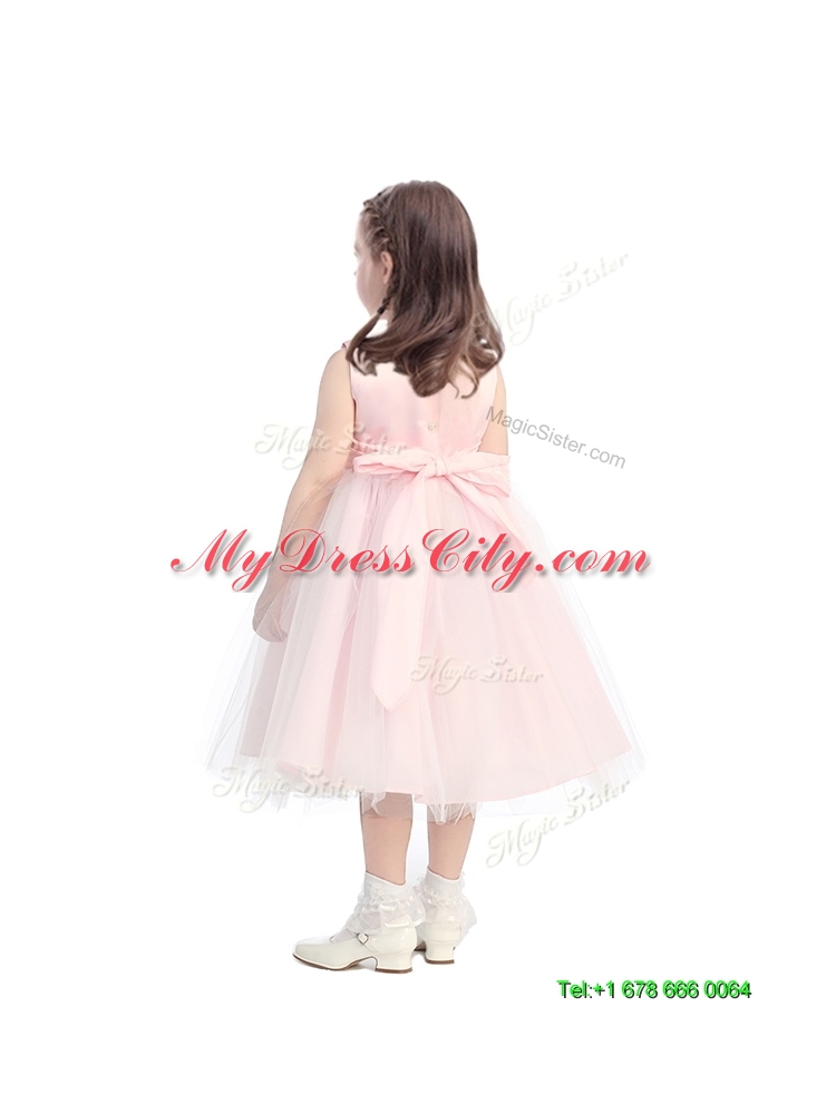 New Arrivals Scoop Little Girl Pageant Dress with Appliques and Beading