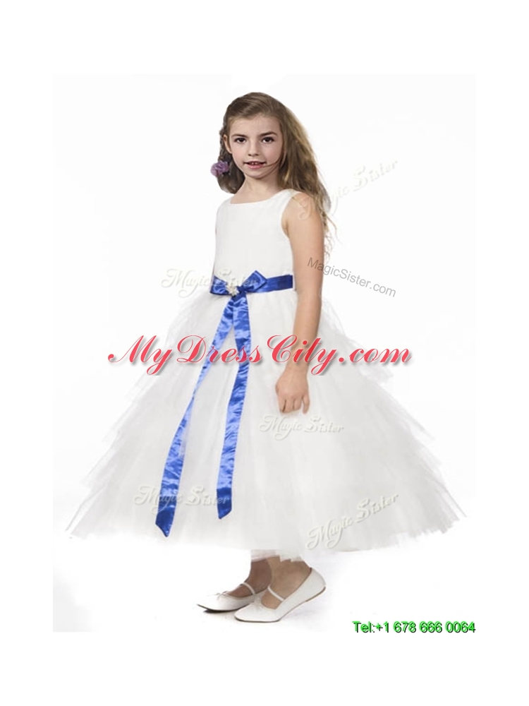 Romantic Ruffled Layers and Bowknot Mini Quinceanera Dress in White