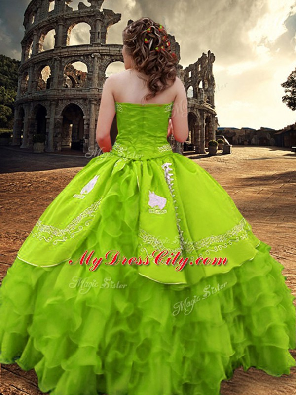 Floor Length Ball Gowns Sleeveless Quinceanera Gowns Zipper