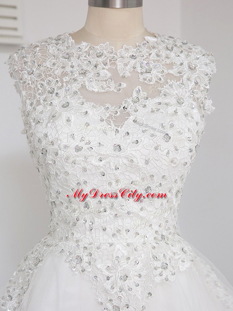 Sleeveless Zipper Mini Length Beading and Lace and Appliques Prom Dress