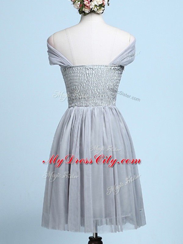 Baby Pink Sleeveless Mini Length Belt Side Zipper Court Dresses for Sweet 16