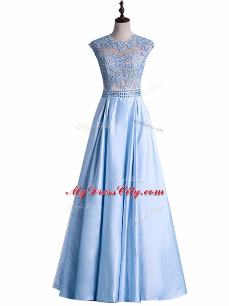 Affordable Sleeveless Beading and Lace Zipper Prom Evening Gown