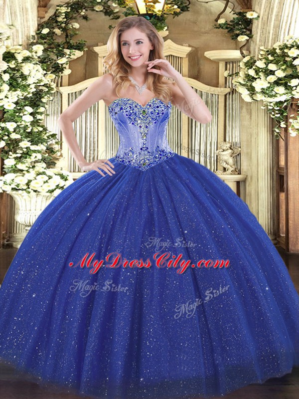 Sequined Sleeveless Vestidos de Quinceanera and Beading