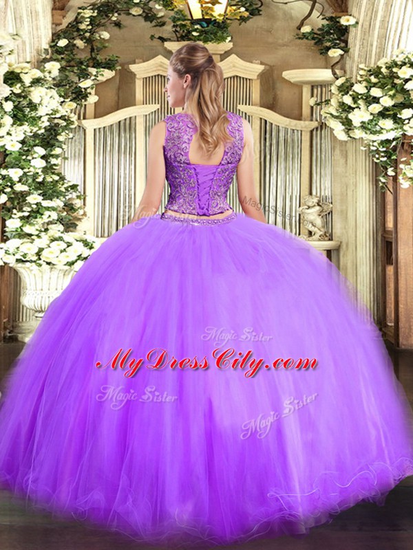 Perfect Floor Length Ball Gowns Sleeveless Quince Ball Gowns Lace Up