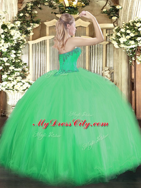 Free and Easy Yellow Sleeveless Tulle Lace Up Quince Ball Gowns for Sweet 16 and Quinceanera