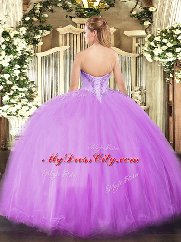 Custom Design Yellow Green Ball Gowns Beading Quinceanera Dresses Lace Up Tulle Sleeveless Floor Length