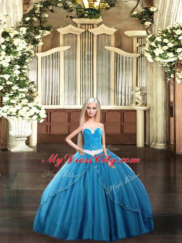 Lovely Tulle Sleeveless Floor Length Sweet 16 Dresses and Ruching