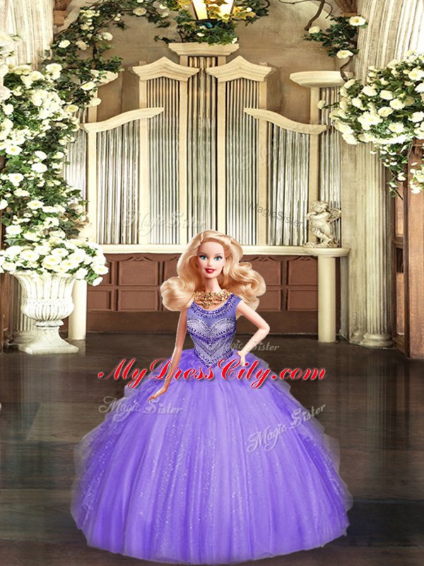 Eggplant Purple Quince Ball Gowns Military Ball and Sweet 16 and Quinceanera with Beading and Ruffles Scoop Sleeveless Lace Up