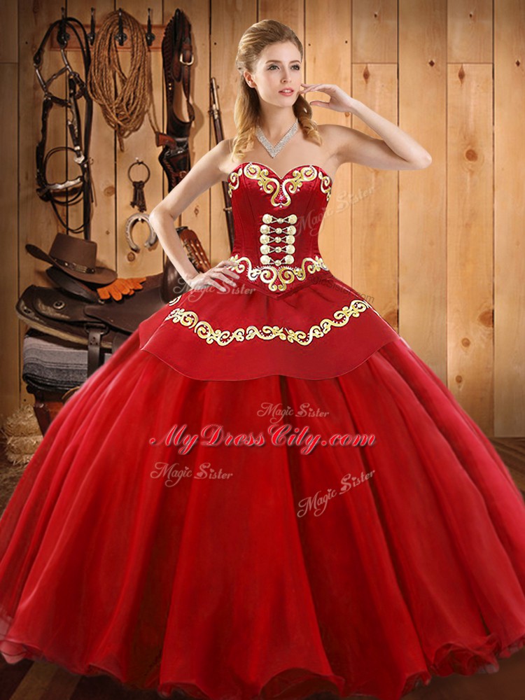 Elegant Tulle Sleeveless Floor Length Sweet 16 Dress and Ruffles