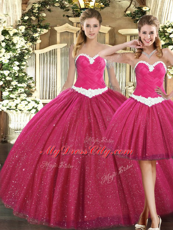 Sleeveless Ruching Lace Up Ball Gown Prom Dress