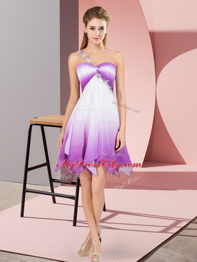 Admirable Multi-color Sleeveless Fading Color Lace Up Evening Dress for Prom and Party