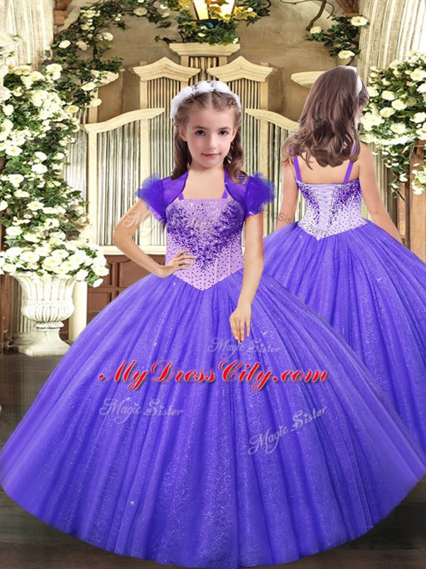 Edgy Sleeveless Beading Lace Up 15 Quinceanera Dress