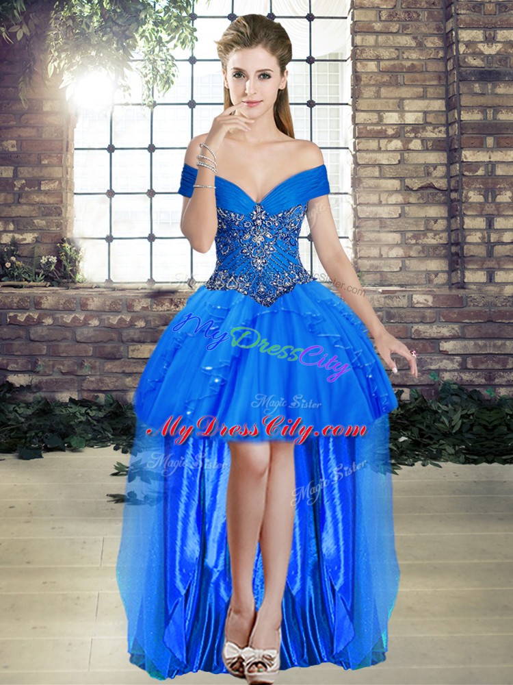 Sleeveless Lace Up Floor Length Beading and Ruffles Quinceanera Dresses