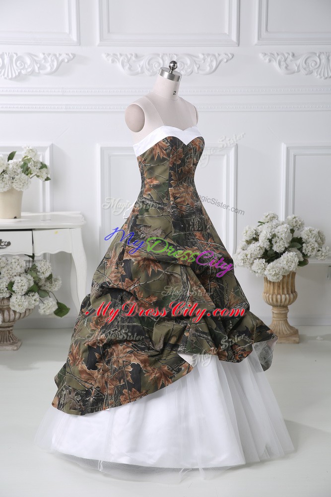 Stylish Multi-color Taffeta Lace Up Sweetheart Sleeveless Prom Dress Court Train Pick Ups