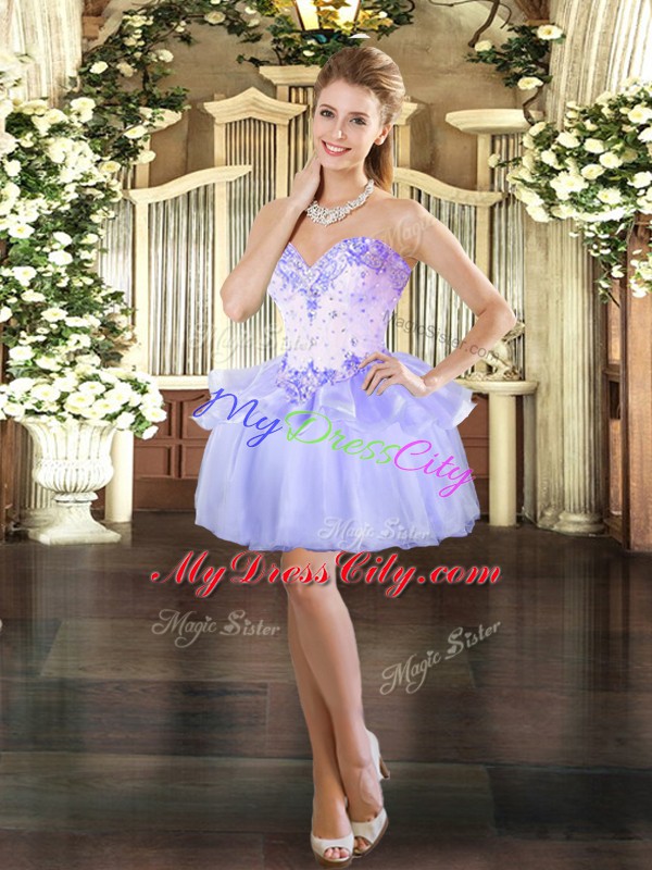 Hot Sale Sleeveless Beading Lace Up Quinceanera Gowns