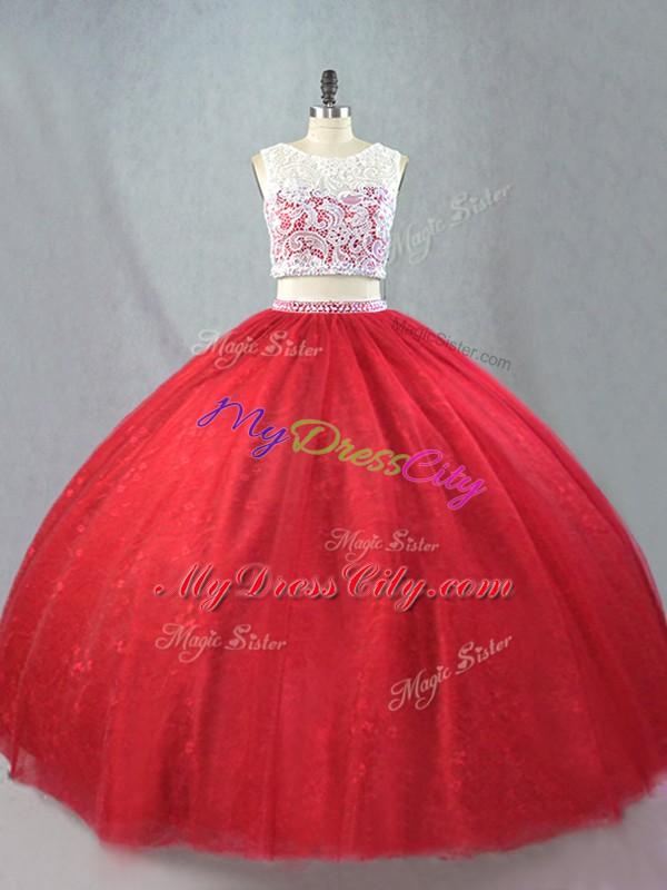 Sleeveless Zipper Floor Length Beading and Appliques Sweet 16 Quinceanera Dress