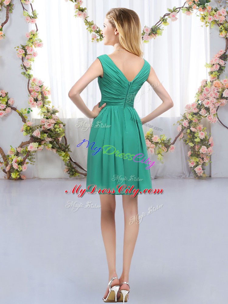 Chic Sleeveless Chiffon Zipper Wedding Party Dress for Wedding Party