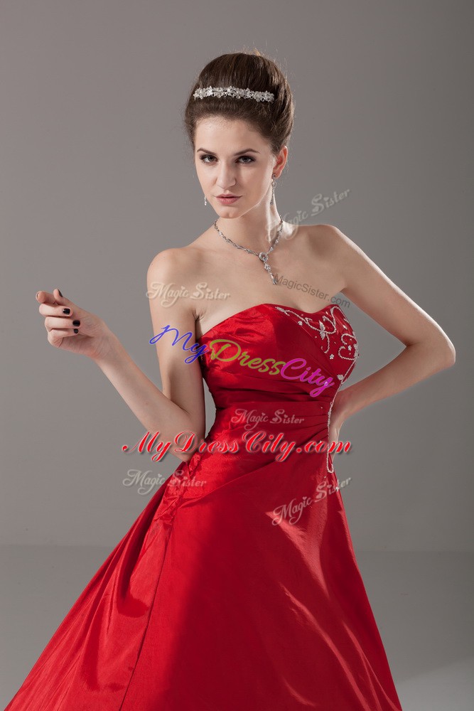 Custom Fit Sleeveless Lace Up Floor Length Beading Sweet 16 Dress