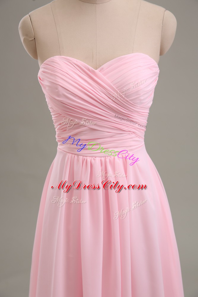 Captivating Sleeveless Ruching Zipper Party Dress