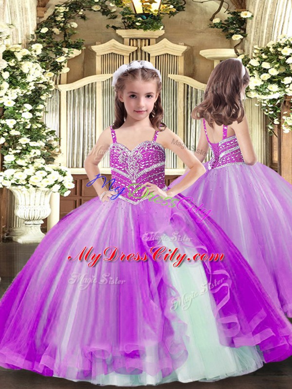 Lavender Sweetheart Neckline Beading Quinceanera Dresses Sleeveless Lace Up