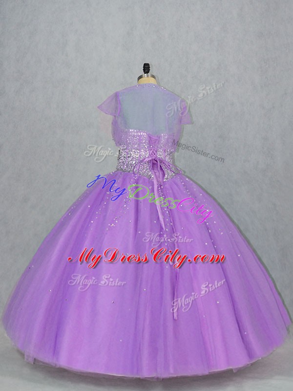 Luxurious Sleeveless Beading Lace Up Quinceanera Dresses