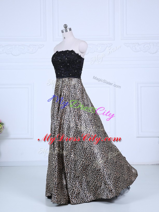 Traditional Lace Pageant Dress Womens Multi-color Zipper Long Sleeves Floor Length