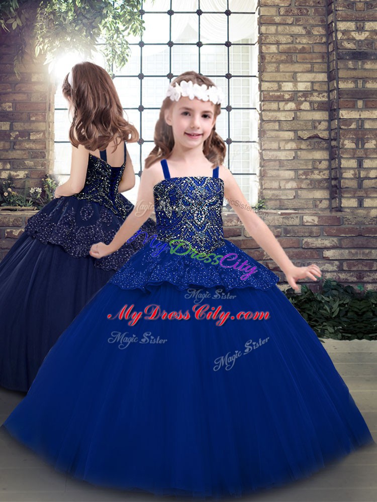 Sweetheart Sleeveless Tulle Vestidos de Quinceanera Beading and Appliques Lace Up