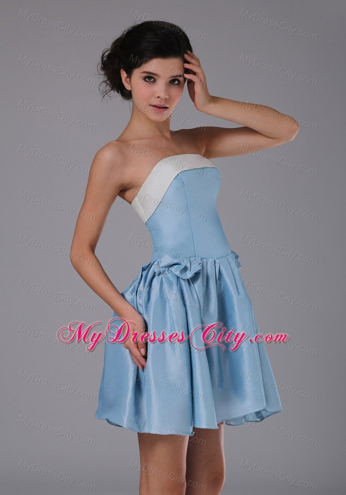 Simple A-Line Bodice Strapless Mini-length Dresses For Bridesmaid