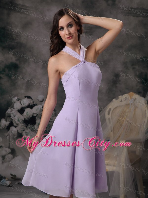 Halter Top Bridesmaids Dresses with Criss Cross Back On Sale